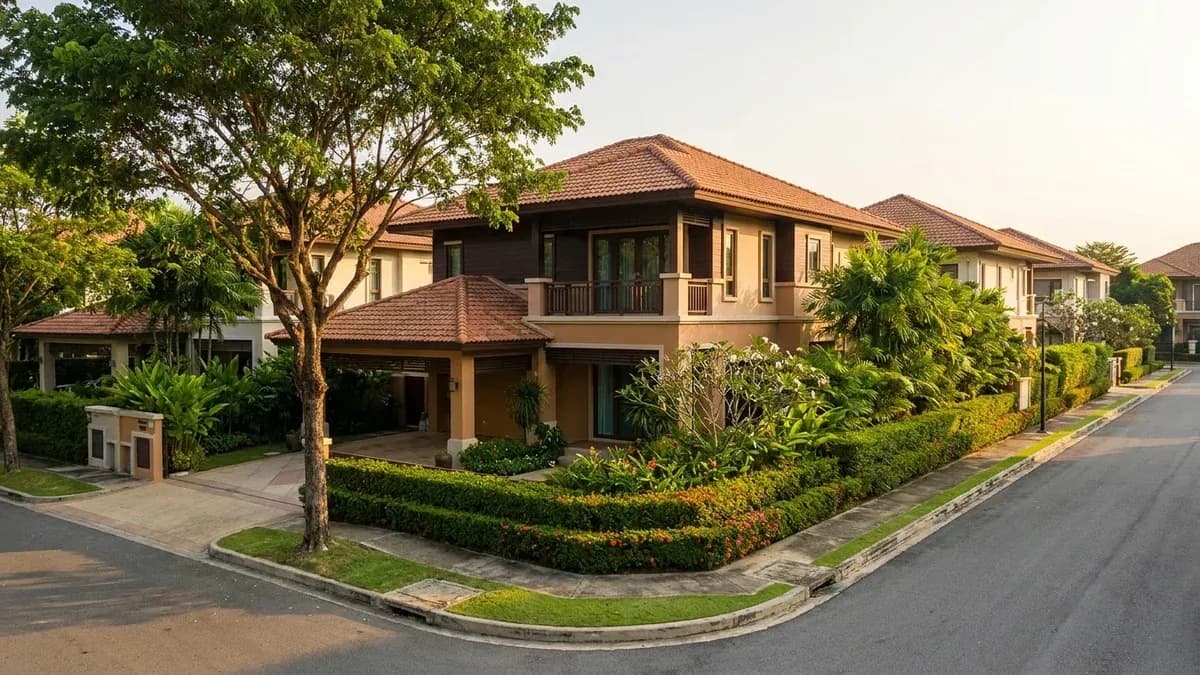 บ้านมือสองทำเลดีในบรรยากาศร่มรื่น ได้รับแสงธรรมชาติอย่างสวยงาม